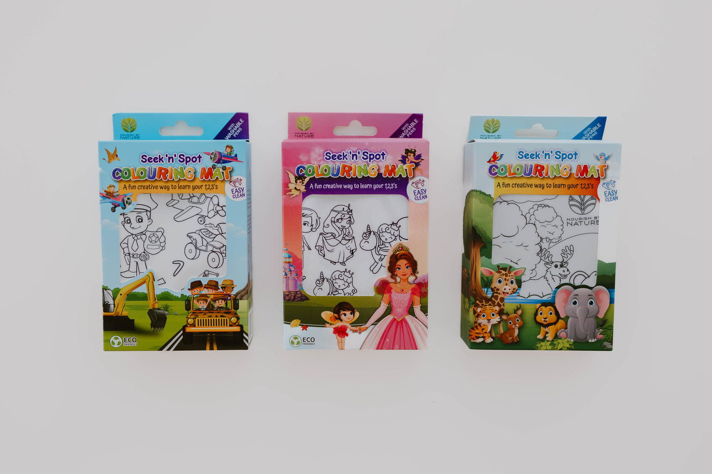 Seek n Spot Silicone Colouring Mat - Princesses