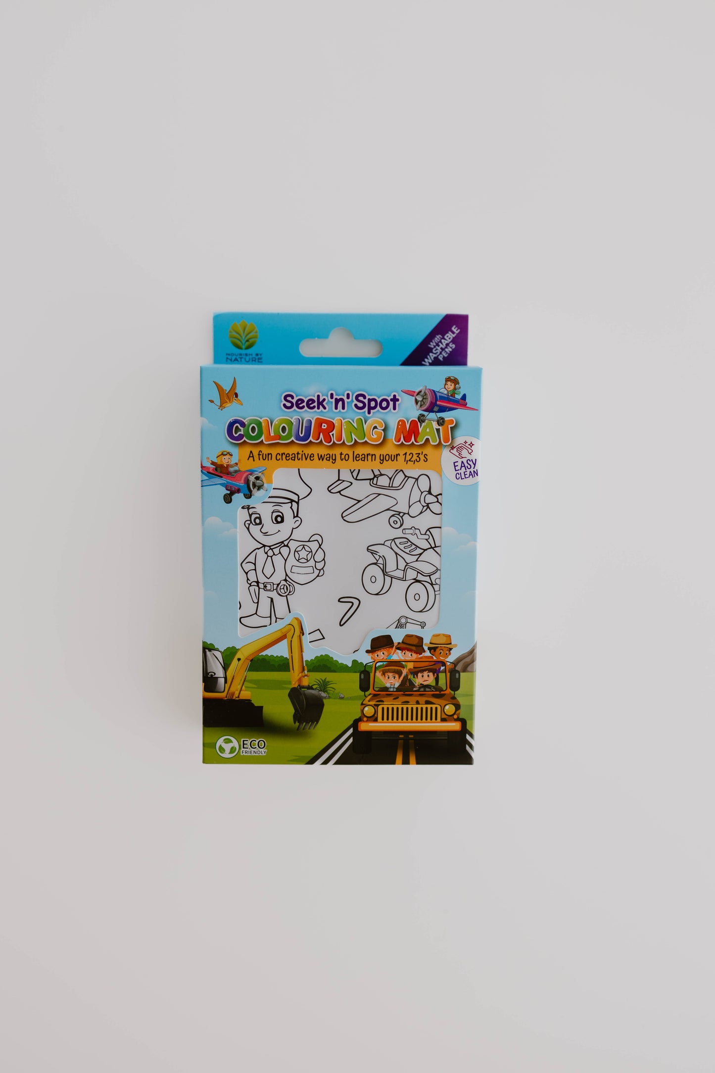 Seek n Spot Silicone Colouring Mat- Cars and Trucks