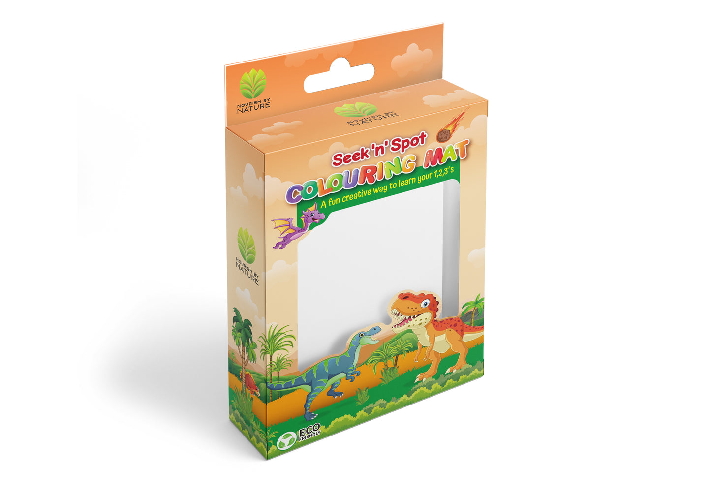 Seek n Spot Silicone Colouring Mat- Dinosaurs