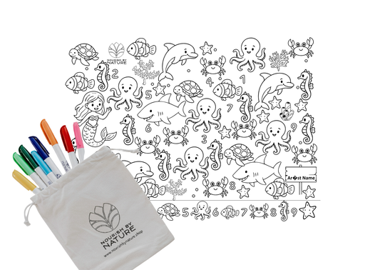 Seek n Spot Silicone Colouring Mat- Under the Sea